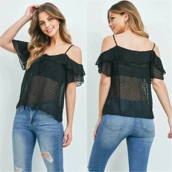 Black Blouse / Top - Picture 1 of 5